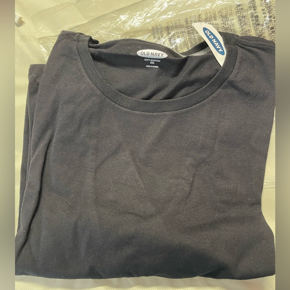 Black Old Navy, T-shirt, long sleeves XXL very soft comfortable NWT